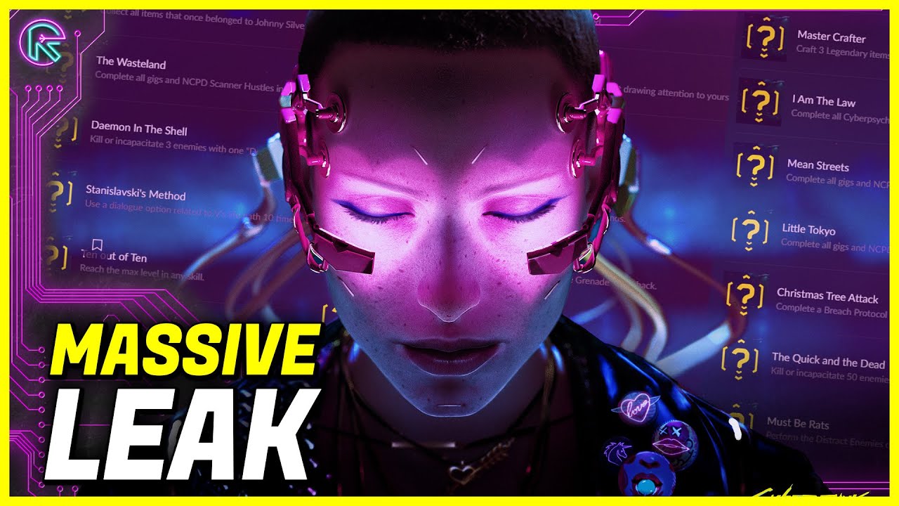 Cyberpunk 2077 - Achievements/Trophy List LEAKED on GOG (NO-SPOILERS)