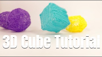 How to draw a cube in 3D using a 3D pen I Tutorial