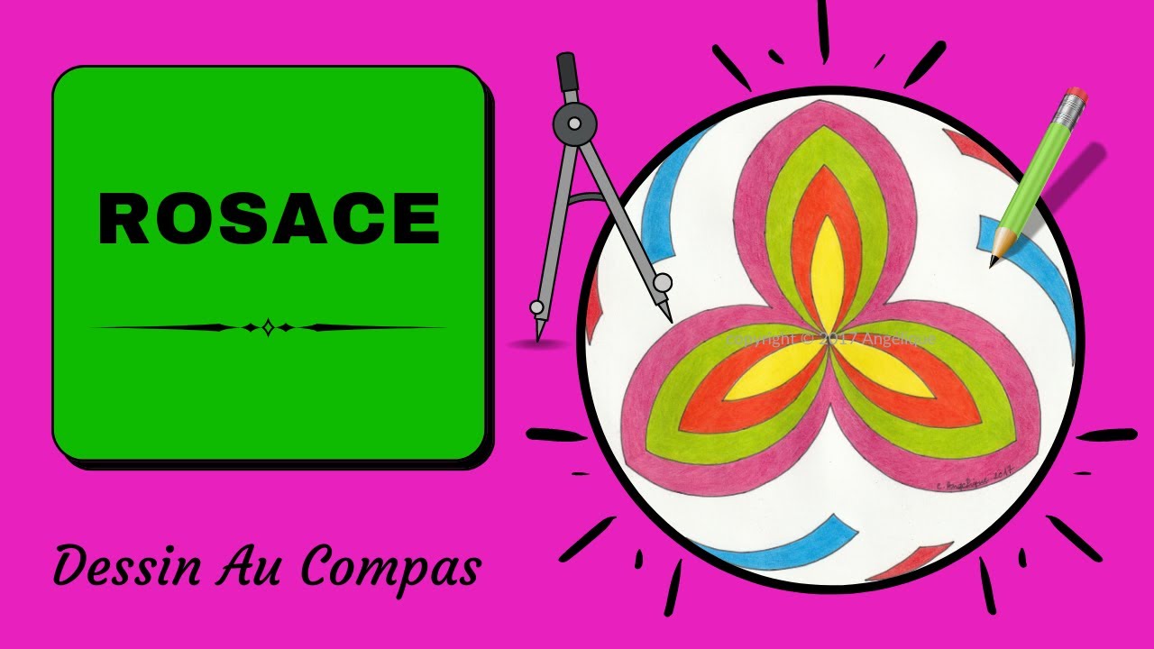 🎨 Comment Dessiner Une Rosace Au Compas [Tuto Dessin Au Compas 80