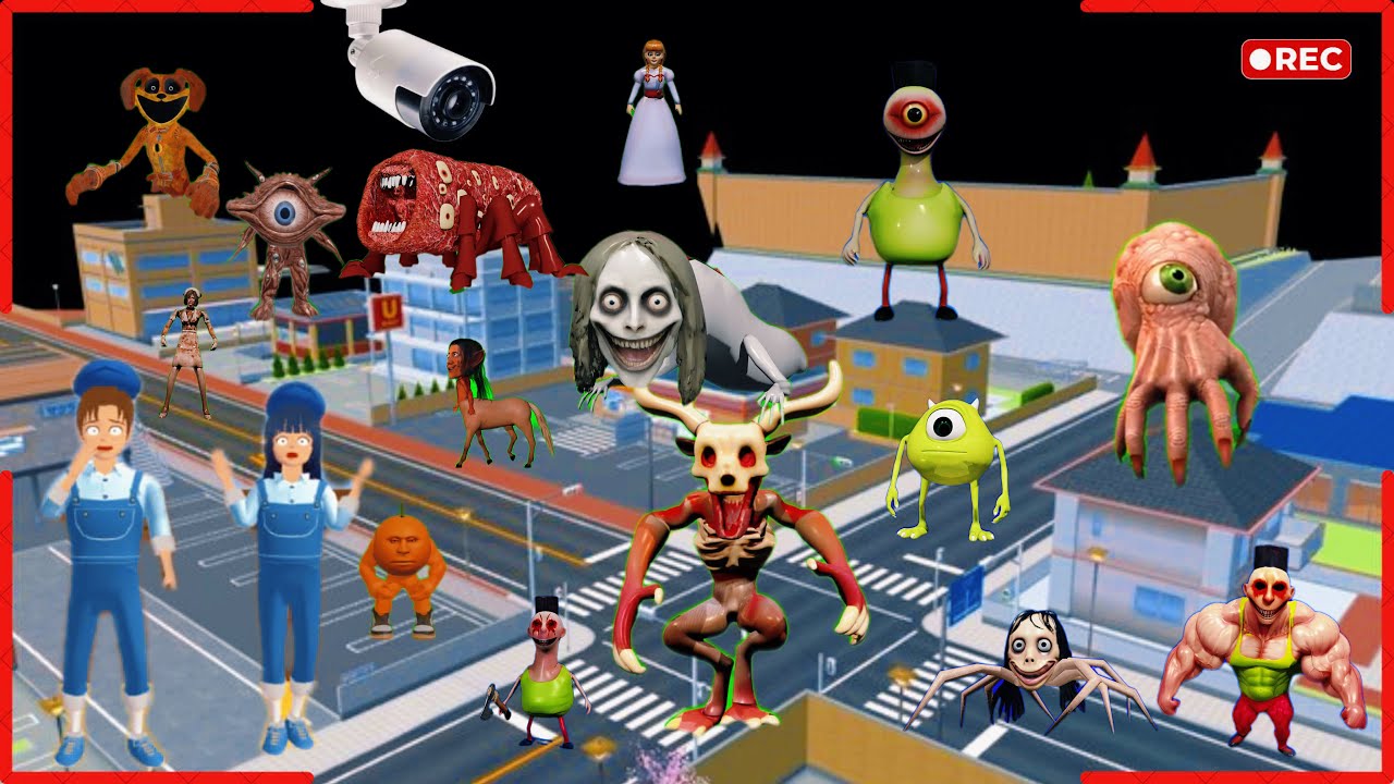 Yuta Mio Panik CCTV Merekam PASUKAN HANTU HAMOOD HABIBI Di Kota Sakura😱 | Sakura School Simulator