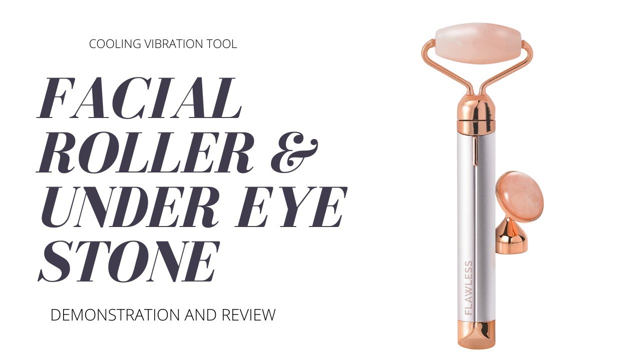 Facial Vibration Massager, Rose Quartz Stone