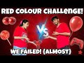 Red Colour Challenge 😂 With Her | VLOG 14