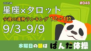【星座×タロット】今週の運勢ランキング12→1位｜水曜日の朝は #ぱんだ体操　048