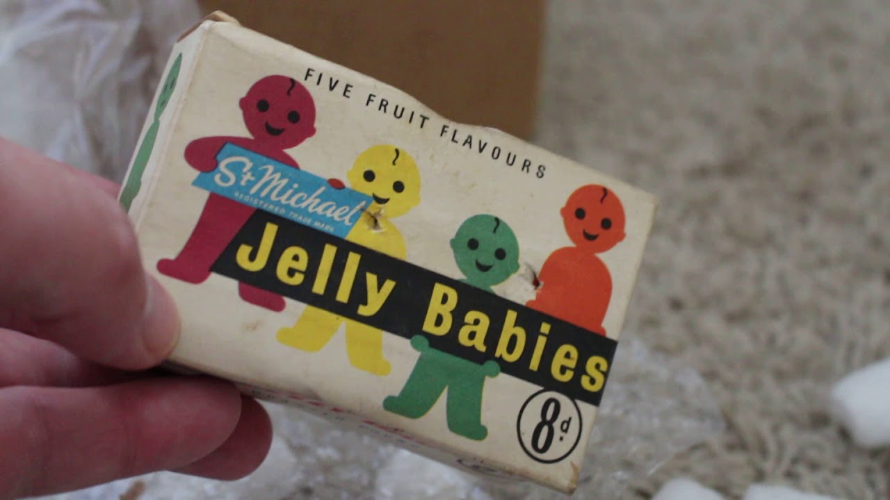 1960's UK JELLY BABIES Gummy Candy Box BEATLES YouTube