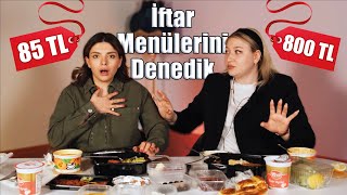 UCUZ VS PAHALI İFTAR MENÜLERİNİ DENEDİK w/ @cerennzi  | 85 TL vs 800 TL 😱