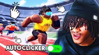 I Used a AUTOCLICKER in Roblox Track And Field