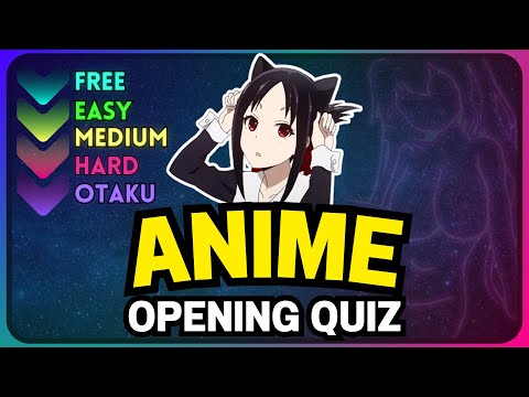 ANIME OPENING QUIZ - GUESS THE ANIME {VERY EASY- VERY HARD] #Anime #An