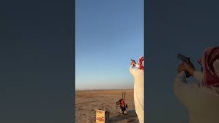 رمايه سريعه تحدي السرعه دقه اطباق بالمسدس Throwing a beautiful gun and a gun