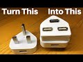 How to make a multiple USB port plug