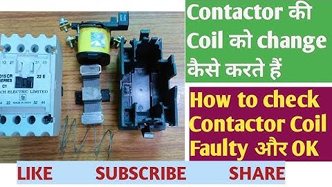 How to replace/change Contactor coil #contactor #contactors_coil #aux_contact #bch #schneider #ABB
