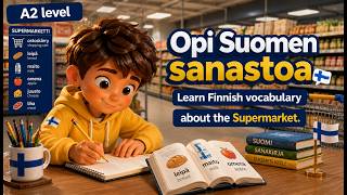 Learn Finnish Vocabulary about the Supermarket - Level A1.3 🇫🇮 || Finnish for Beginners.