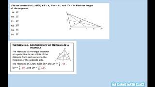 Given the centroid of triangle and some length segments. Find the measure of segments