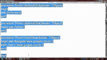 Como criar um Navegador no Delphi 7