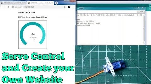 How to Control a Servo using Web Slider || Create your own Website || #IoTseries || Rudra DIY Crafts