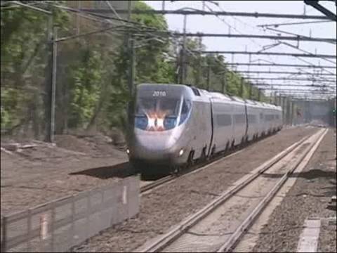 Amtrak Acela Express in 150 mph Zone