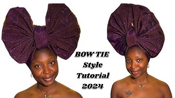 BOW TIE TUTORIAL 2024🔥 #youtubemadeforyou #trending #howtotiegele #bestdiy