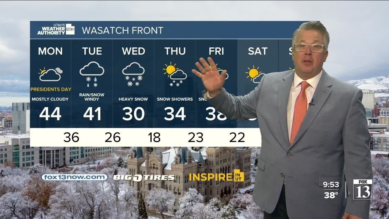 Snow storms in Utah later this week - Sunday night forecast - YouTube