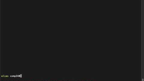 How to setup an alias for a zsh terminal