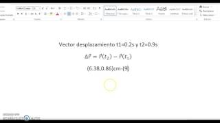 Ejemplo vector desplazamiento
