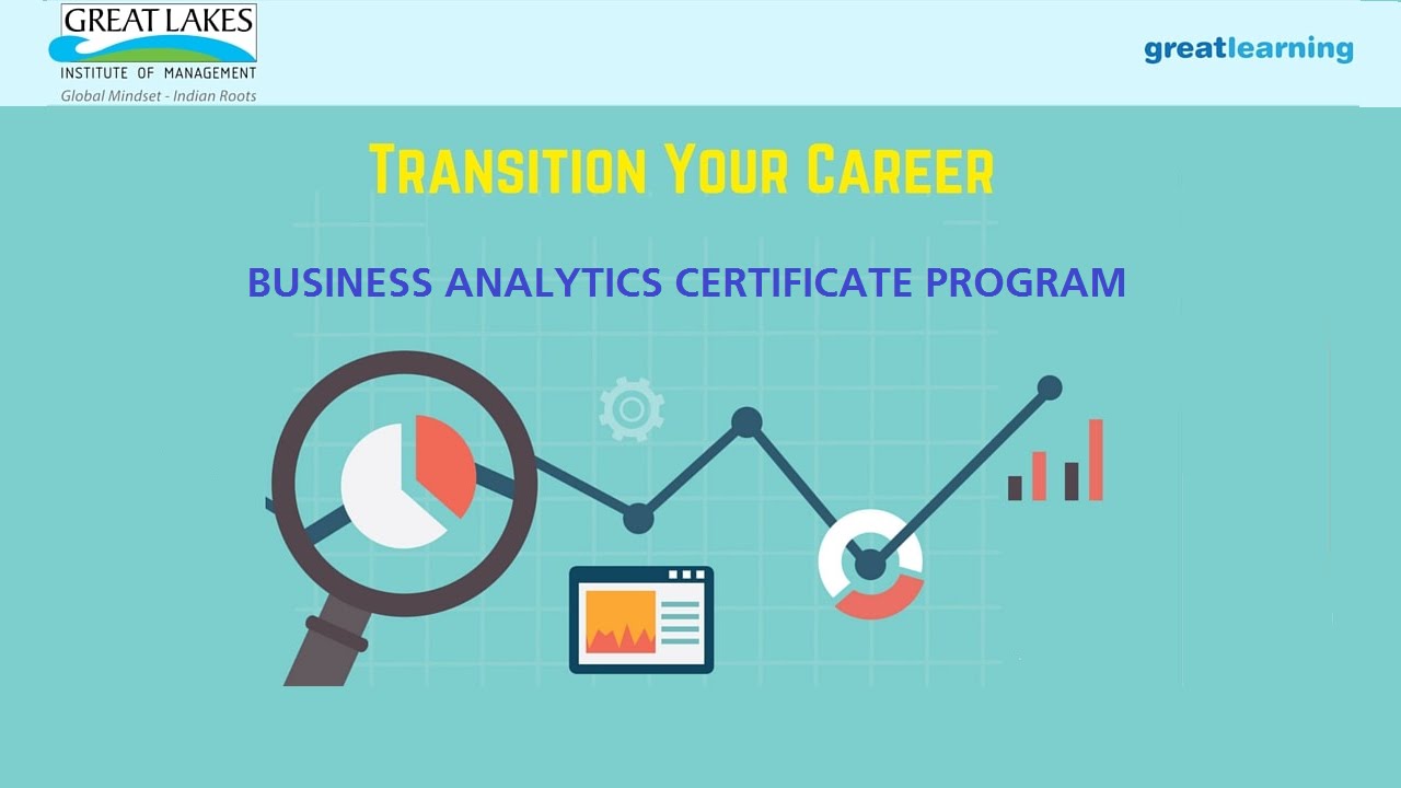 ⁣Great Learning Business Analytics Certificate Program: Build a career in Analytics | Great Lakes