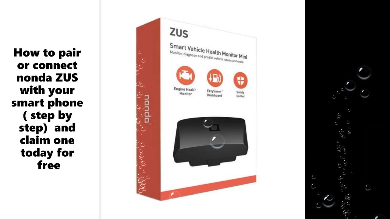 How to pair nonda ZUS with your smart phone and read codes and get one for FREE YouTube