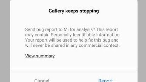 how to fix gallery keeps stopping xiaomi redmi phone