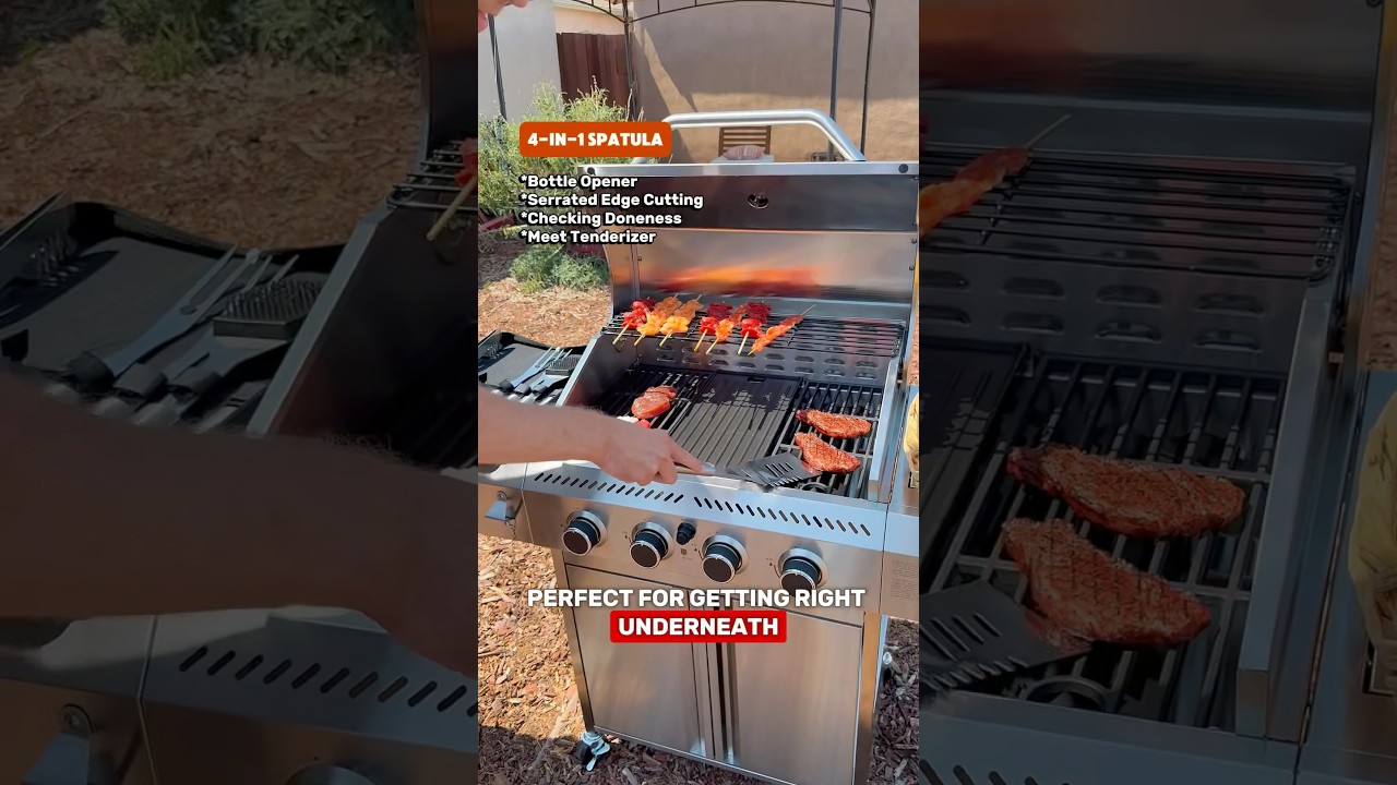 Grill guy unlocked🔓❤️‍🔥Grill like a pro with the ultimate 6-piece BBQ tool set