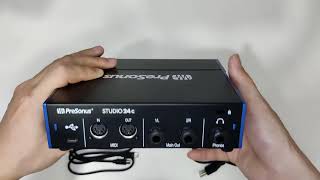 PreSonus STUDIO 24c - UNBOXING no commentary