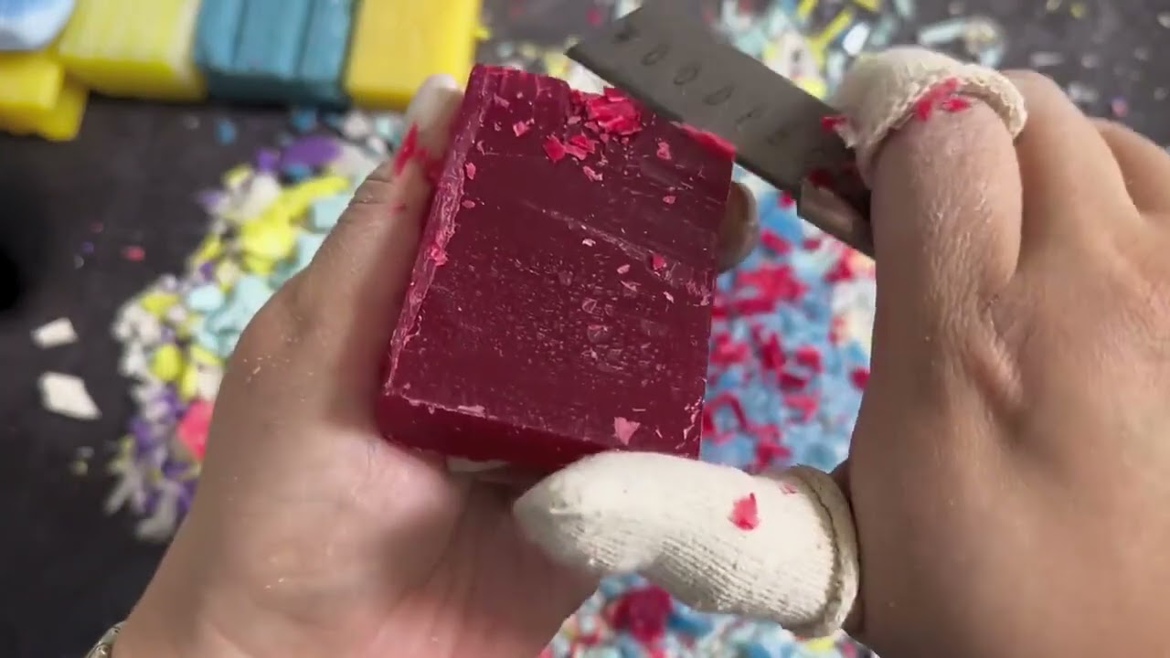 马赛克皂 #解压视频 #解压声控 #极度舒适 #解压 #刮香皂