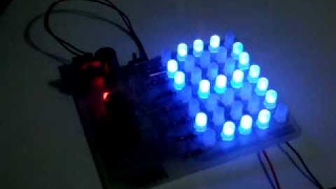 Matriz de leds 5x7 www.electronicamagnabit.com