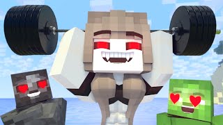 Minecraft Life of Muscles | Muscular Vampire-girl | Minecraft Animation | love Zomma, ZomBo