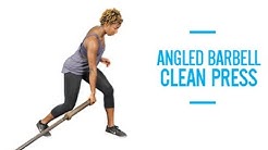 Angled Barbell Clean Press