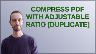 Apple: Compress PDF with adjustable ratio