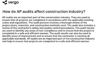 AP Audits & Construction: What You Need to Know