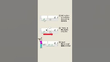 Excelでシートを一瞬でコピーする方法　#Shorts