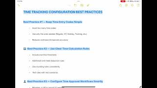 WorkDay - #80  Anusha Journal  Time Tracking Configuration Best Practices in Workday #workday#study