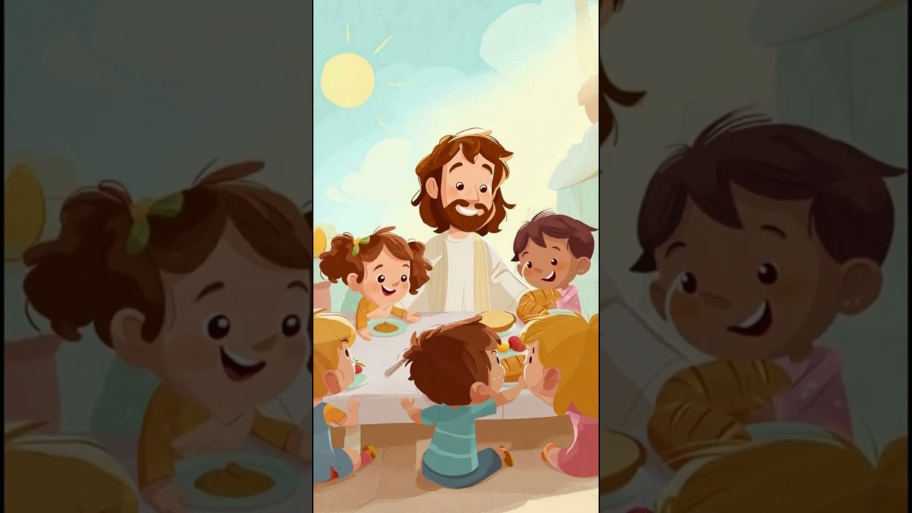 Eat, Eat with Jesus 🍽️ | Christian Mealtime Song for Kids