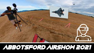 F-22 Raptor Demo in 360 VR - Abbotsford Airshow 2021 (3D Binaural Audio) 🎧