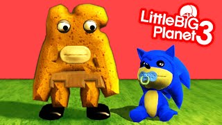 Spn0g Bob With Baby Sonic - BAD ENDING - Spongebob Fan Game - LittleBigPlanet 3 | EpicLBPTime
