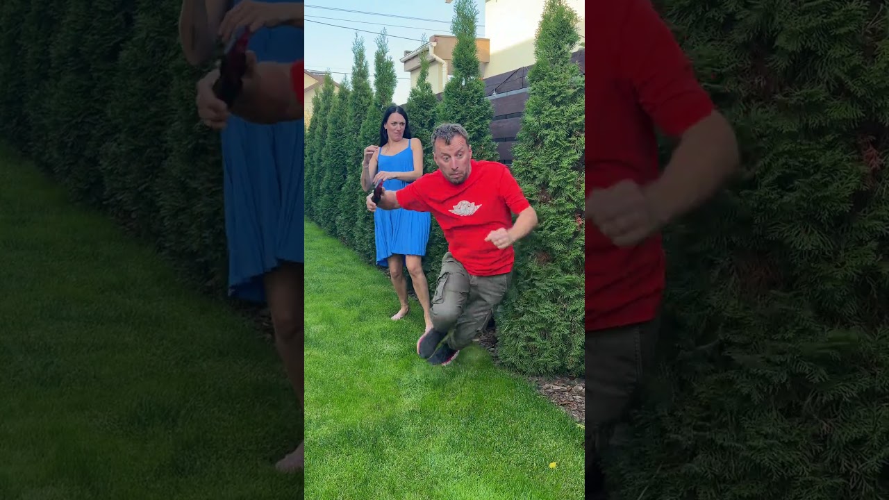 He thought he could save face. Funny family  #comedy #couple