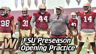 FSU Football Practice Highlights | Preseason Practice Day 1 | Destyn Hill, Keon Coleman |FSU