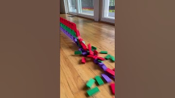 Domino Wall #6 Giant Fail #foryou #domino #satisfying #likeandsubscribe #games #fun #asmr #creative