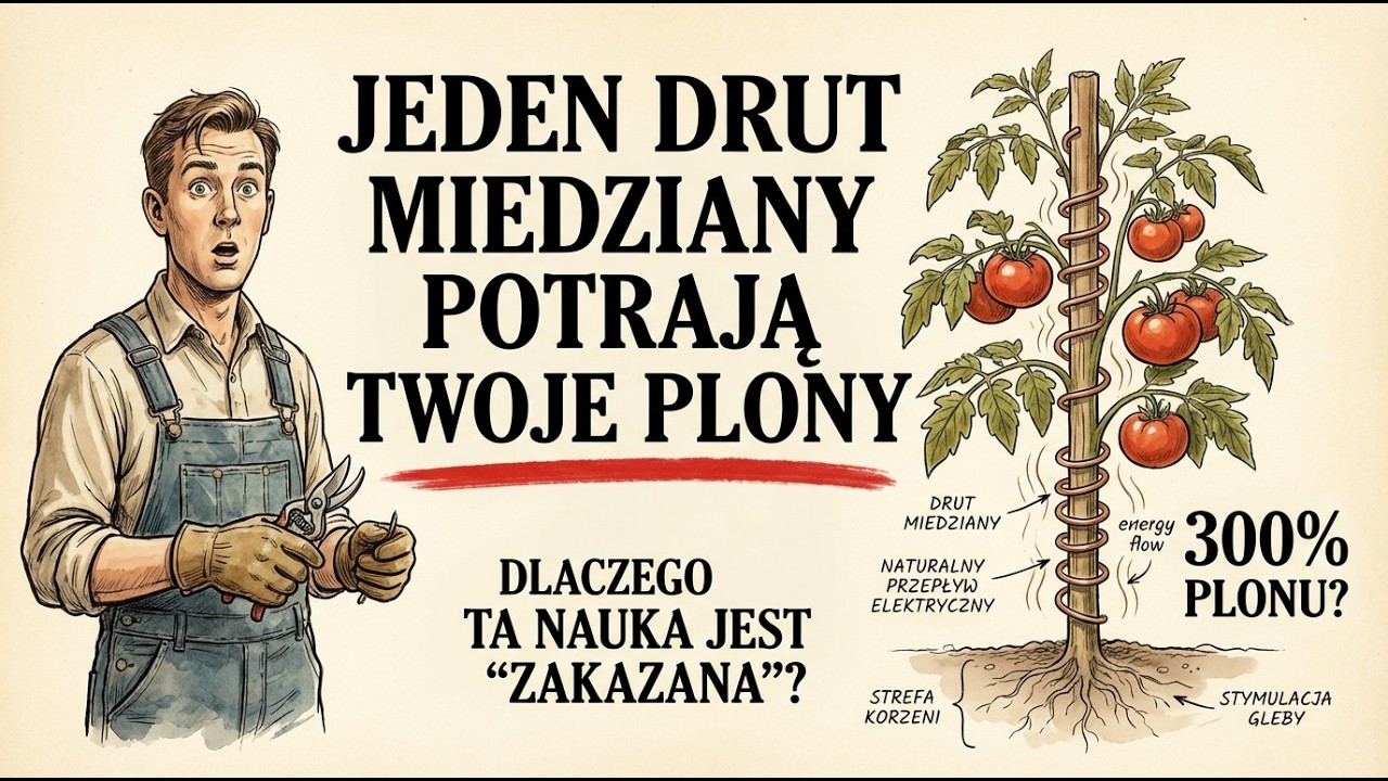 Jeden drut miedziany potraja Twoje plony — dlaczego ta nauka jest „zakazana”?