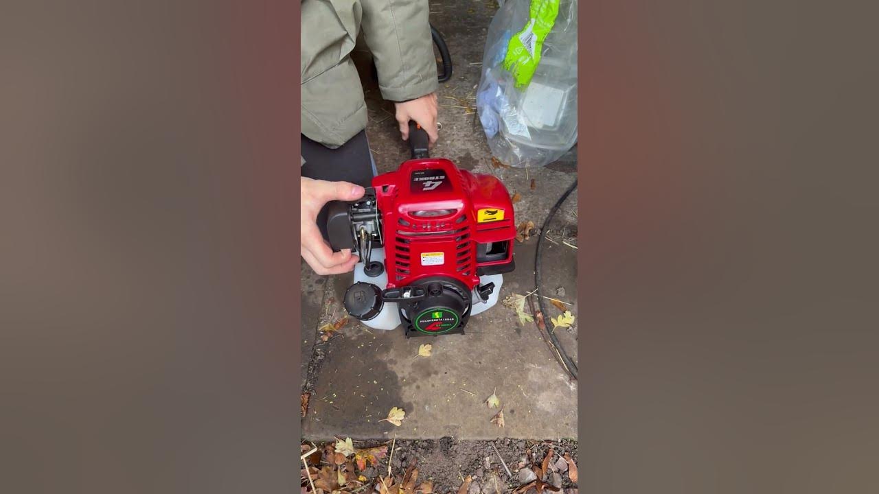 Honda GX35 Trimmer Clone (Cold Start) New Build - YouTube