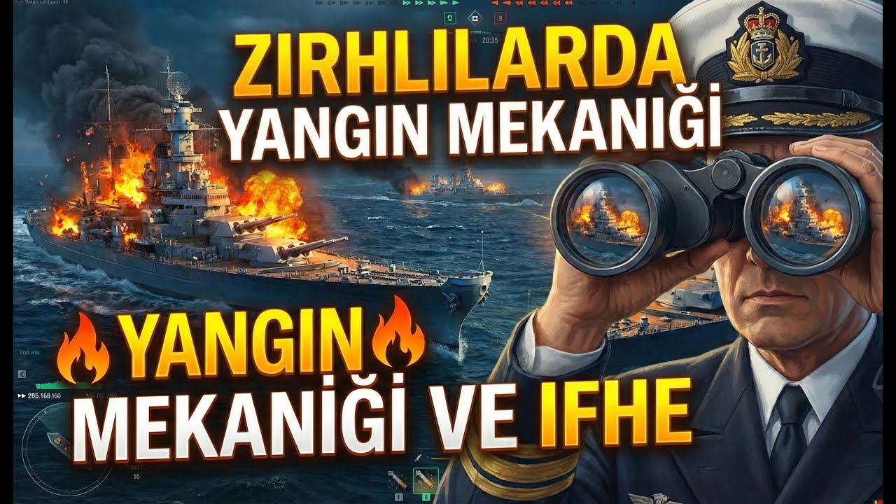 World of Warships'te Zırhlılarda Yangın Mekaniği ve IFHE | Türkçe Rehber
