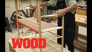 How To Weave A Seat For A Shaker Bench - WOOD magazine