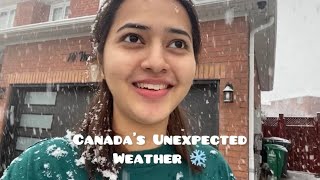 Unexpected Snowfall + Walmart Shopping | International Student | Canada Vlogs