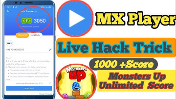 MX Player Game Win Trick | MX Player Redeem Problem Solved |MX Player  Monsters  Up Game Hack Trick