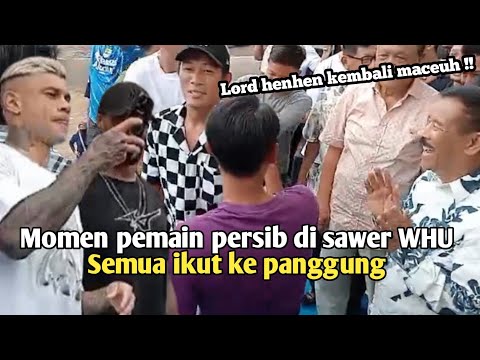 Momen pemain persib semua naik panggung💥auto bergoyang || persib di tanjungsari hari ini