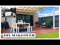 COMPLETE  PATIO TRANSFORMATION!!! DIY IKEA COURTYARD MAKEOVER|| THE SUNDAY STYLIST